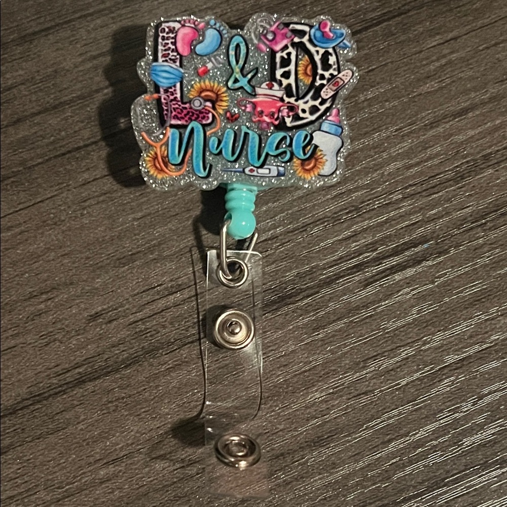 L&D Nurse badge reel